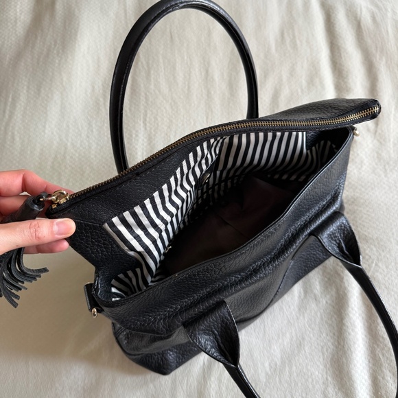 Kate Spade Black Leather Satchel - Picture 5 of 11